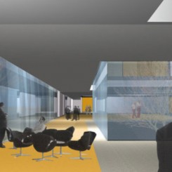 Nuova sede della Provincia di Pisa, Parco di Cisanello, rendering di progetto