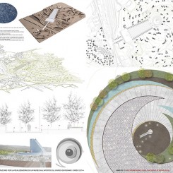 Concorso un museo all'aperto sul Carso Goriziano (Redipuglia), tavola di progetto