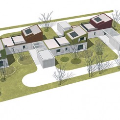 Progetto per residenze sociali (Vigonza), modello