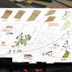 Progetto di riqualificazione urbana (Trondheim), tavola di progetto