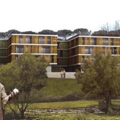 Progetto per residenze universitarie (Perugia), fotoinserimento