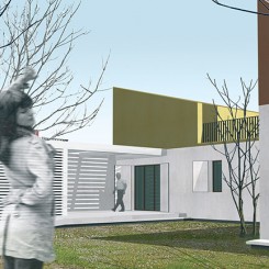 Progetto per residenze sociali (Vigonza), rendering