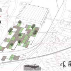 Progetto di riqualificazione urbana (Trondheim), schemi funzionali