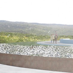 Concorso un museo all'aperto sul Carso Goriziano (Redipuglia), rendering