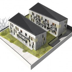 Progetto per due edifici ecosostenibili (Foligno), modello