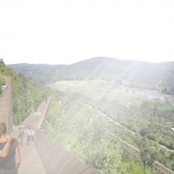 Concorso per un museo all'aperto sul Carso Goriziano (Doberdò del Lago), rendering