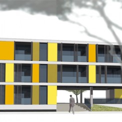 Progetto per edificio residenziale (Grosseto), rendering