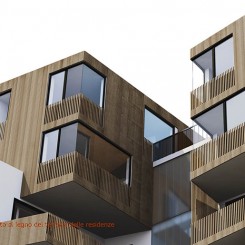 Progetto di edifici ad uso residenziale e terziario (Brescia), rendering