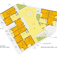 Progetto per edificio residenziale (Grosseto), pianta